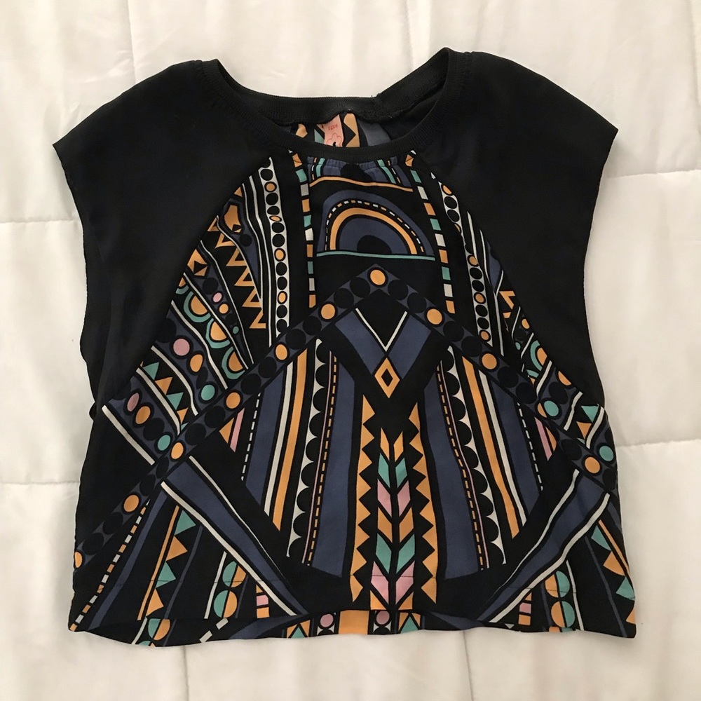 Printed Silk Crop Top | From Brazil